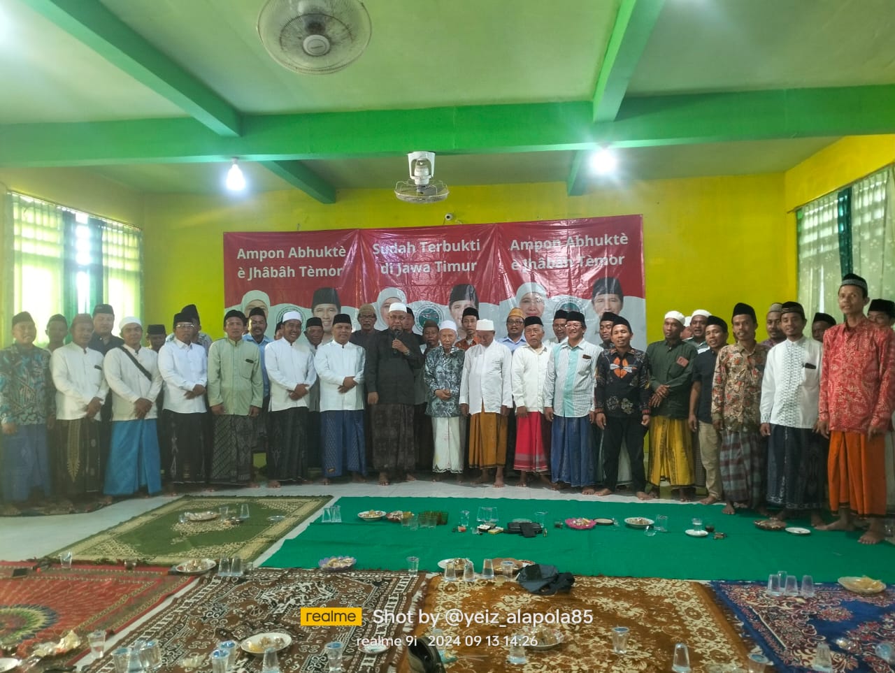 Suasana JKSN Pamekasan saat melakukan deklarasi dukungan untuk memenangkan Paslon Khofifah-Emil di Pilgub Jatim 2024.