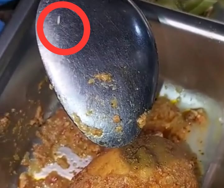 Salah satu menu MBG yang dilaporkan berbelatung oleh Siswa SMAN 3 Pamekasan.