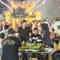 Nur Fajri Alim, owner Threefive Coffee bersama keluarga rayakan ulang tahun ke-8 Jabir, putra sulungnya.