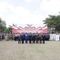 Sesi foto bersama Bupati - Wabup Pamekasan dan Forkompinda di lapangan Nagara Bakhti.