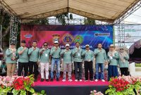 Foto Bersama Pengurus Persatuan Drum Band Indonesia (PDBI) Kabupaten Pamekasan dan Wakil Bupati Pamekasan