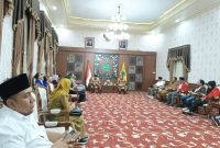 Suasana Audiensi Cipayung Plus Bersama Bupati dan Wabup Pamekasan di Peringgitan Dalam, Mandhapa Agung Ronggosukowati Pamekasan.