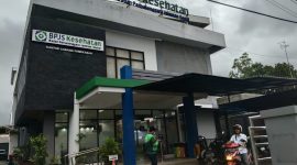 Kantor BPJS Kesehatan Cabang Pamekasan tampak depan.