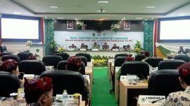 Suasana rapat paripurna dalam rangka memperingati Hari Jadi (Harjad) ke-495 Pamekasan