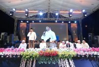 Ketua Majelis Tangga Seribu, Andi Ali Syahbana saat menyampaikan sambutannya.