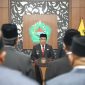 Bupati Pamekasan, KH Kholilurrahman saat memberikan sambutan.