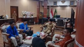 Suasana Audiensi PMII bersama Pemkab Mojokerto.