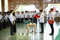 Pelantikan PPPK di Pamekasan yang digelar di Pendopo Ronggosukowati.