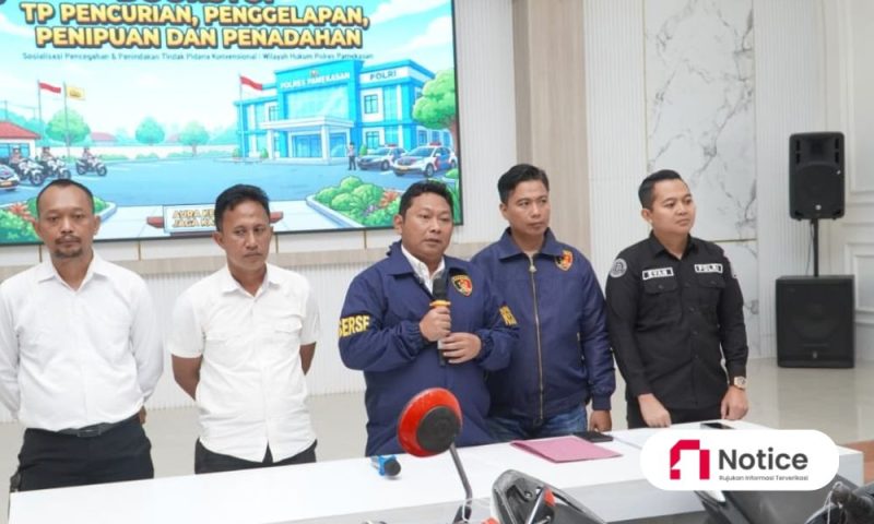 Konfrensi pers Polres Pamekasan
