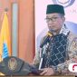 Dr. Drs. K.H. Kholilurrahman, S.H., M.Si. Bupati Pamekasan saat melakukan sambutan
