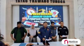 Konfrensi Pers di Gedung Tatag Trawang Tungga Polres Pamekasan