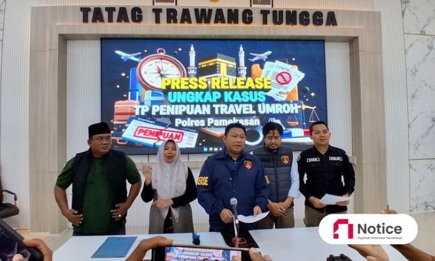 Konfrensi Pers di Gedung Tatag Trawang Tungga Polres Pamekasan