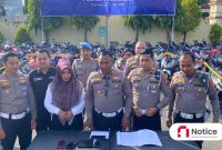 Suasana Konferensi Pers yang dipimpin langsung oleh Kasat Lantas Polres Pamekasan.