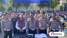 Suasana Konferensi Pers yang dipimpin langsung oleh Kasat Lantas Polres Pamekasan.