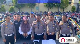 Suasana Konferensi Pers yang dipimpin langsung oleh Kasat Lantas Polres Pamekasan.