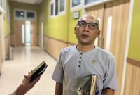 Anggota Komisi IV DPRD Pamekasan, Mustofa Afif, saat di Wawancarai di Gedung DPRD Pamekasan