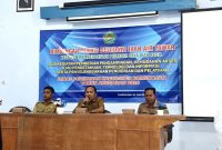 Kepala Dinas Kelautan dan Perikanan (Diskan) Pamekasan, Abdul Fata, saat membuka kegiatan Bimbingan Teknis (Bimtek) Budidaya Ikan Air Tawar.
