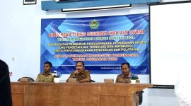 Kepala Dinas Kelautan dan Perikanan (Diskan) Pamekasan, Abdul Fata, saat membuka kegiatan Bimbingan Teknis (Bimtek) Budidaya Ikan Air Tawar.