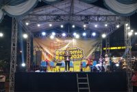 Sambutan Ketua Umum BPC HIPMI Pamekasan, Ach. Kusairi di acara pembukaan Economic Fest 2026.