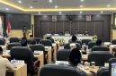 Suasana Rapat Paripurna DPRD Pamekasan bersama Bupati dan Wabup Pamekasan di Ruang Sidang.