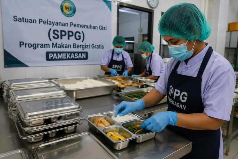 Foto: Ilustrasi Pengemasan menu yang di sajikan oleh SPPG.