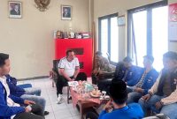 PC PMII Pamekasan saat melakukan Audiensi dengan Kasatpol PP Pamekasan Moh. Yusuf Wibisena