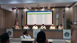 Suasana Rapat koordinasi tentang pengumuman Daftar Peserta Sementara (DPS) Tahap I.