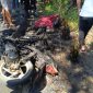 Kondisi Motor yang mengalami kecelakaan maut.