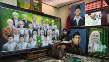 Lukisan yang akan dipamerkan di acara Muktamar ke-35 NU.