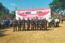 Sesi foto bersama Bupati dan Wabup Pamekasan bersama Forkopimda Pamekasan usai menggelar upacara HUT ke-81 RI.