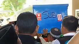 Jenazah Rian tiba di rumahnya, Desa Teja Timur, Kecamatan Pamekasan, Kabupaten Pamekasan, Rabu sekitar pukul 11.30 WIB.