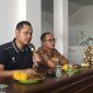 Kepala Kejaksaan Negeri (Kajari) Pamekasan, Anton Arifullah, saat memberikan sambutan di acara Coffee Morning.
