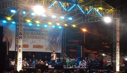 Suasana peringatan Harlah ke-27 PMII Mojokerto.