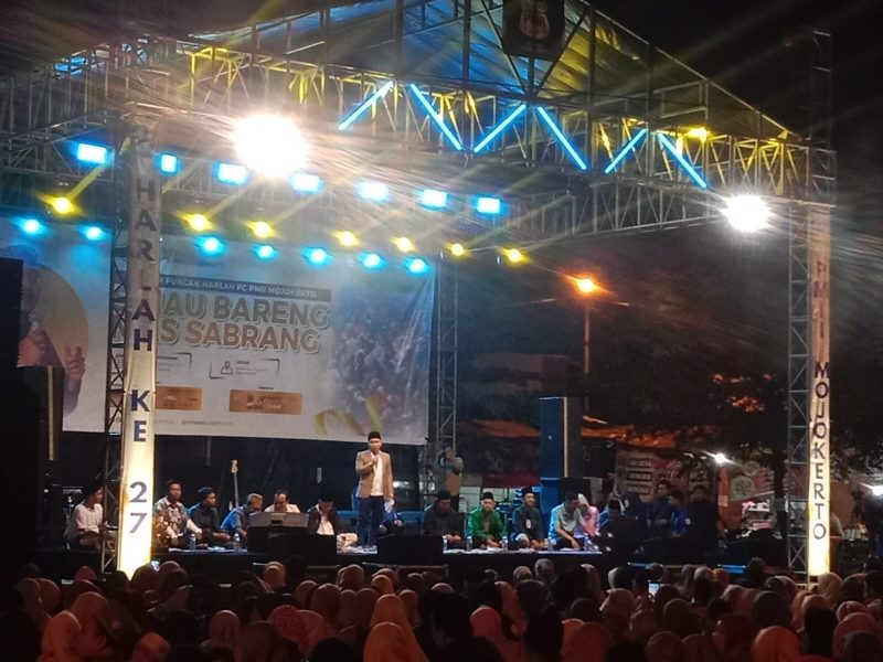 Suasana peringatan Harlah ke-27 PMII Mojokerto.