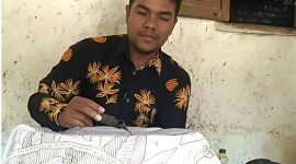 Fathorrahman, pengrajin batik asal Desa Klampar.
