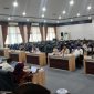 Suasana Rapat Dengar Pendapat (RDP) yang digelar Pansus Desa dengan Kades.