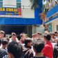 Suasana Aksi Demonstrasi di Kantor Bea Cukai Madura.