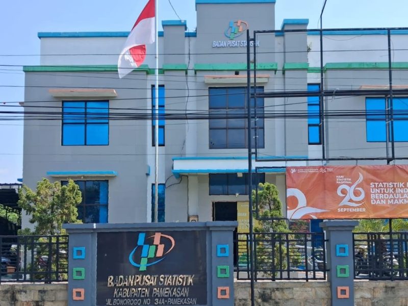 Gedung kantor BPS Pamekasan Jalan Bonorogo, nomor 34A, Pamekasan.
