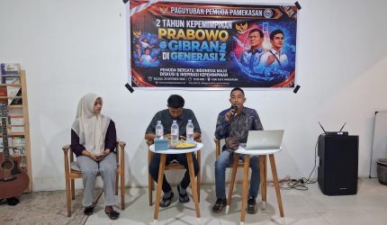 Diskusi dalam rangka momentum dua tahun kepemimpinan Presiden RI Prabowo Subianto dan Wakil Presiden RI Gibran Rakabuming Raka.