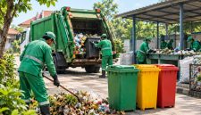 Ilustrasi pengelolaan sampah (sumber AI).