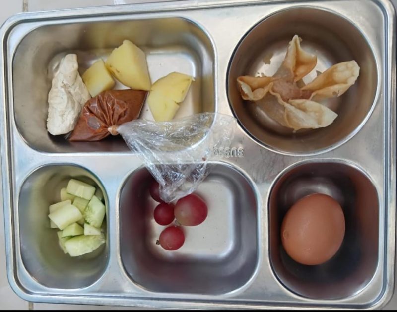Menu MBG Yayasan Bintang Cahaya yang diterima oleh Murid.